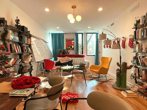 Shared kitchen & living space at Commonwell